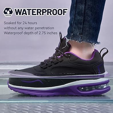 Waterproof Shoes for Women Wide Width Non Slip Sneakers for Work Chefs Food Service Water Resistant Walking Shoe Lightweight Slip Resistant Fashion Footwear for Nurse
