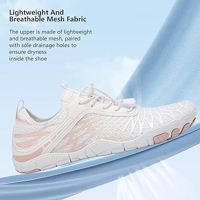 Hike Barefoot Shoes for Women Men, Breathable Non-Slip Athletic Footwear