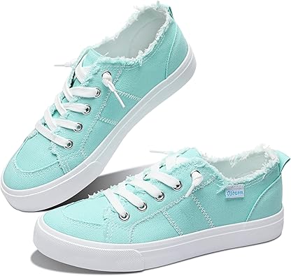Women's Play Fashion Sneaker White Color Washed and Leopard Canvas Slip on Shoes