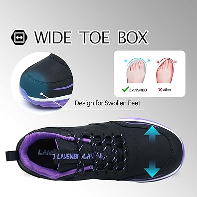 Waterproof Shoes for Women Wide Width Non Slip Sneakers for Work Chefs Food Service Water Resistant Walking Shoe Lightweight Slip Resistant Fashion Footwear for Nurse